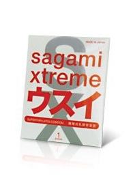 Ультратонкий презерватив Sagami Xtreme SUPERTHIN - 1 шт. - Sagami - купить с доставкой в Абакане