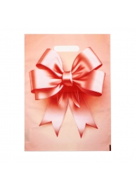 Пакет с принтом в виде банта с вырубной ручкой (30х40 см) - Сима-Ленд - купить с доставкой в Абакане