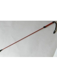 Короткий красный плетеный стек с наконечником-ладошкой - 70 см. - Подиум - купить с доставкой в Абакане