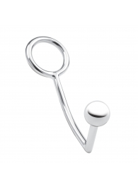Кольцо на пенис с анальным стимулятором Stainless Steel Anal Hook   Cock Ring - BlueLine - в Абакане купить с доставкой