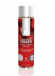 Лубрикант на водной основе с ароматом клубники JO Flavored Strawberry Kiss - 120 мл. - System JO - купить с доставкой в Абакане