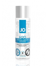 Охлаждающий лубрикант на водной основе JO Personal Lubricant H2O COOLING - 60 мл. - System JO - купить с доставкой в Абакане