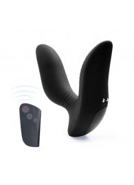 Черный вибромассажер простаты 3,5’’ Remote Control Curve P-spot Massager - 12 см. - Erokay - в Абакане купить с доставкой