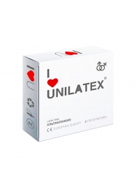 Ультратонкие презервативы Unilatex Ultra Thin - 3 шт. - Unilatex - купить с доставкой в Абакане
