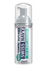 Очищающая пенка для игрушек и тела Toy   Body Cleaner Foamer - 47 мл. - Swiss navy - купить с доставкой в Абакане