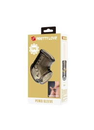 Дымчатая насадка на пенис и мошонку - Baile - в Абакане купить с доставкой