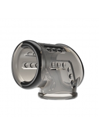 Дымчатая насадка на пенис и мошонку - Baile - в Абакане купить с доставкой