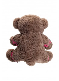 Бондажный набор: бурый мишка с розовыми оковами и наручниками - Pecado - купить с доставкой в Абакане