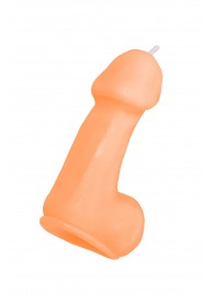 Оранжевая свеча в форме пениса - 47 гр. - Pecado - купить с доставкой в Абакане