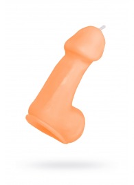 Оранжевая свеча в форме пениса - 47 гр. - Pecado - купить с доставкой в Абакане