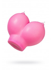 Розовая свеча «Сиськи» - 150 гр. - Pecado - купить с доставкой в Абакане