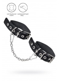 Черные оковы из одного ремешка с люверсами - Pecado - купить с доставкой в Абакане