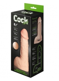 Телесный фаллоудлинитель с мошонкой Cock Next - 17 см. - LOVETOY (А-Полимер) - в Абакане купить с доставкой