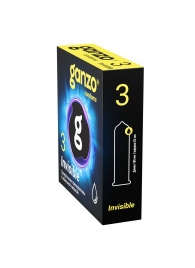 Супертонкие презервативы Ganzo Invisible - 3 шт. - Ganzo - купить с доставкой в Абакане