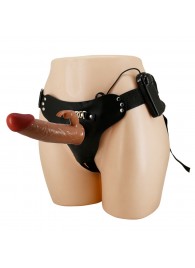 Мужской полый страпон с вибрацией Marion - Baile - купить с доставкой в Абакане