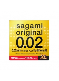 Презерватив увеличенного размера Sagami Original 0.02 XL-size - 1 шт. - Sagami - купить с доставкой в Абакане