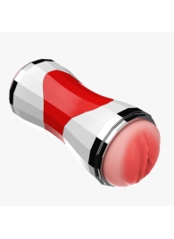 Двусторонний мастурбатор в колбе Power Grip Cup - вагина и ротик - Boys of Toys - в Абакане купить с доставкой