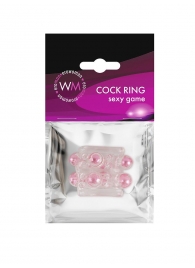 Прозрачная насадка на пенис с цветными шариками - Erowoman-Eroman - в Абакане купить с доставкой