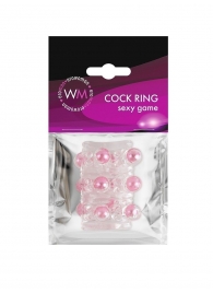 Прозрачная сквозная насадка на пенис с цветными шариками - Erowoman-Eroman - в Абакане купить с доставкой