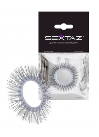 Круглое эрекционное кольцо с «ресничками» - Sextaz - в Абакане купить с доставкой