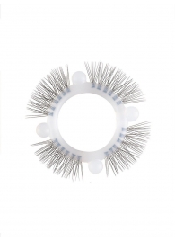 Эластичное кольцо с «ресничками» и 4 шариками - Sextaz - в Абакане купить с доставкой