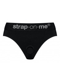 Черные трусики для насадок Heroine Lingerie Harness - size XL - Strap-on-me - купить с доставкой в Абакане