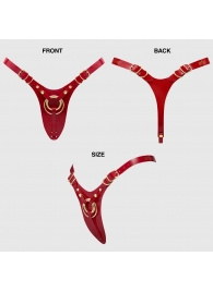 Красный пояс для фиксации насадок Strap-On-Me Leatherette Harness Fabulous - Strap-on-me - купить с доставкой в Абакане