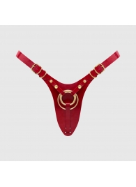 Красный пояс для фиксации насадок Strap-On-Me Leatherette Harness Fabulous - Strap-on-me - купить с доставкой в Абакане