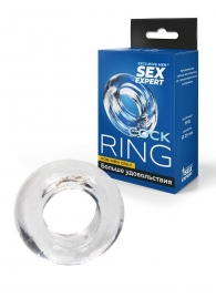 Прозрачное эрекционное кольцо-бублик - Sex Expert - в Абакане купить с доставкой