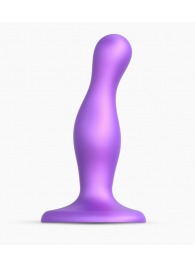 Фиолетовая насадка Strap-On-Me Dildo Plug Curvy size S - Strap-on-me - купить с доставкой в Абакане