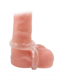 Прозрачное двойное эрекционное кольцо - Sex Expert - в Абакане купить с доставкой