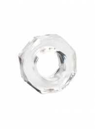 Прозрачное эрекционное кольцо в форме гайки - Sex Expert - в Абакане купить с доставкой