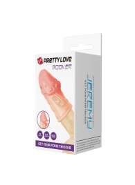 Телесная насадка на пенис Booker - 8 см. - Baile - в Абакане купить с доставкой