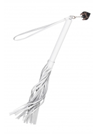 Белая кожаная плеть - 50 см. - Pecado - купить с доставкой в Абакане