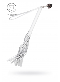 Белая кожаная плеть - 50 см. - Pecado - купить с доставкой в Абакане