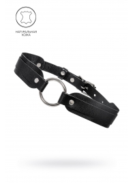 Черный кожаный чокер-ошейник со скруглёнными углами - Pecado - купить с доставкой в Абакане