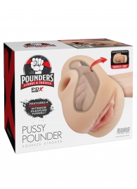Телесный мастурбатор-вагина Pussy Pounder Squeeze Stroker - Pipedream - в Абакане купить с доставкой