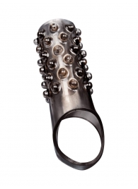 Дымчатая насадка на пенис с выпуклостями - 12 см. - Sex Expert - в Абакане купить с доставкой