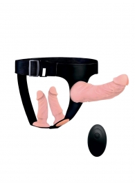 Женский страпон с 3 насадками и вибрацией - Erowoman-Eroman - купить с доставкой в Абакане