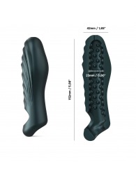 Серая силиконовая насадка на пенис с подхватом Manwan Ryzer - Manwan - в Абакане купить с доставкой