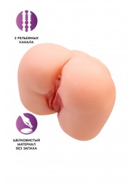 Реалистичный мастурбатор-попка с 2 любовными входами - No Name - в Абакане купить с доставкой