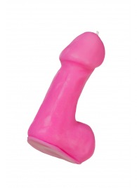 Розовая свеча в форме пениса - 47 гр. - Pecado - купить с доставкой в Абакане
