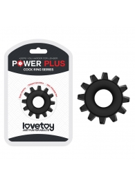 Чёрное эрекционное кольцо для пениса Power Plus - Lovetoy - в Абакане купить с доставкой