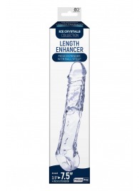 Прозрачная насадка-удлинитель Length Enhancer с подхватом - 22,3 см. - NMC - в Абакане купить с доставкой