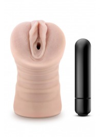 Телесный мастурбатор-вагина Ayumi с вибрацией - Blush Novelties - в Абакане купить с доставкой