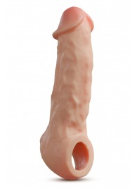 Телесная насадка-удлинитель Intrepid 9.25 Inch Realistic Penis Extender Sleeve - 23,5 см. - Blush Novelties - в Абакане купить с доставкой
