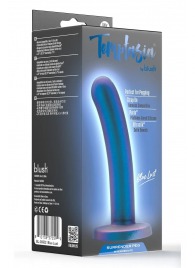 Синяя насадка с гладкой поверхностью Surrender 5.75 Inch Intermediate Pegging Dildo - 14,6 см. - Blush Novelties - купить с доставкой в Абакане