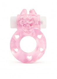 Розовое эрекционное виброкольцо в форме зайчика - 1137 - в Абакане купить с доставкой