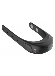 Черное эрекционное виброкольцо на ремешках - Boys of Toys - в Абакане купить с доставкой