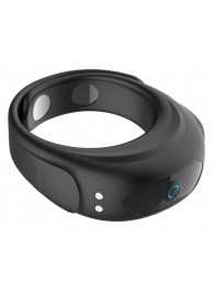 Черное эрекционное виброкольцо на ремешках - Boys of Toys - в Абакане купить с доставкой